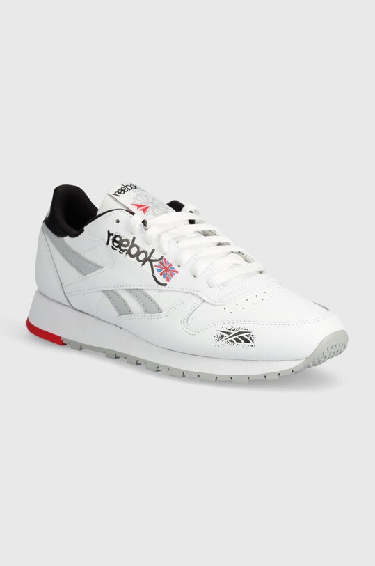 Δερμάτινα αθλητικά παπούτσια Reebok Classic Classic Leather επικαλυμμένο δέρμα λευκό 100075003
