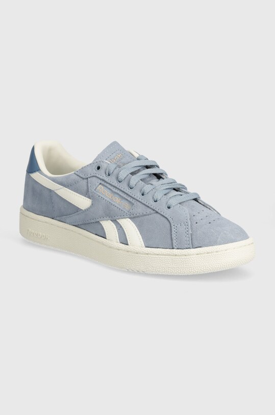 Замшевые кроссовки Reebok Classic Club C имитация натуральной кожи голубой 100074643