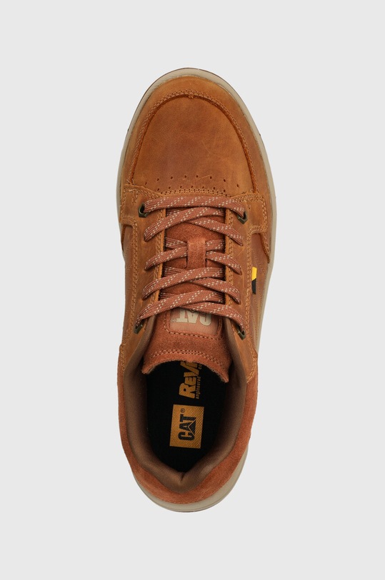 Nubuck sneakers CAT Footwear APA CUSH καφέ P725847