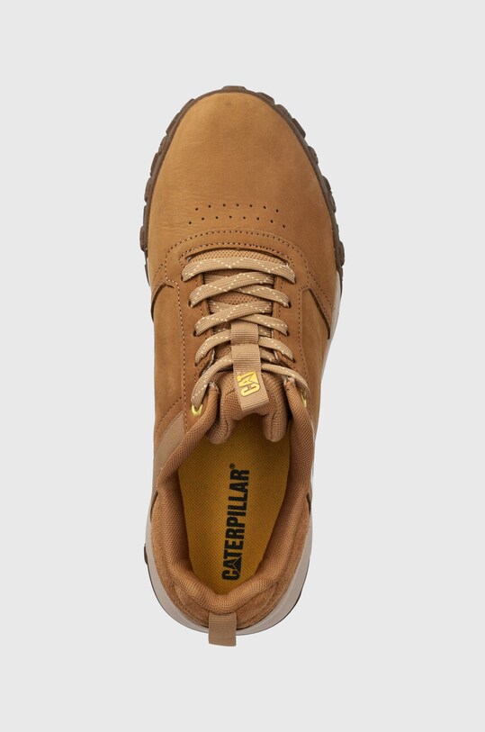 Caterpillar sneakersy skórzane HEX READY LO beżowy P726017