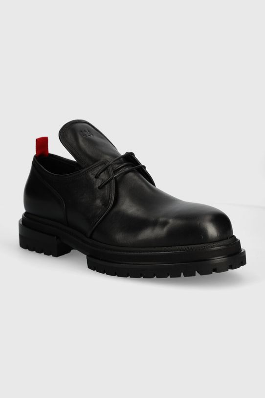 424 scarpe in pelle Derby casual nero FF4SMQ50BP.PE002.999
