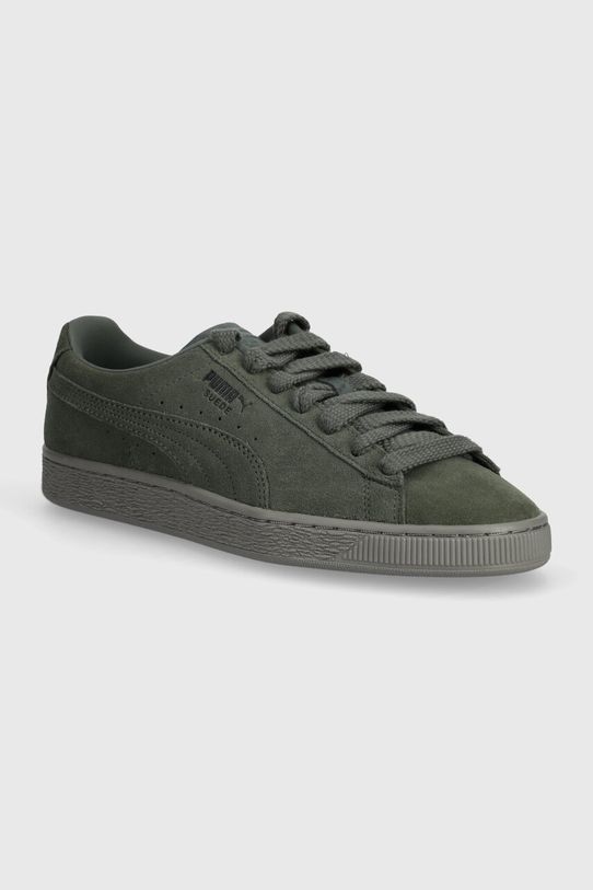 Tenisice od brušene kože Puma Suede Lux niska zelena 395736