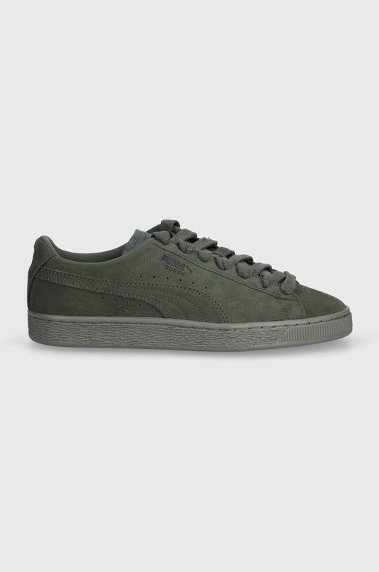 Semišové tenisky Puma Suede Lux 395736 zelená SS24