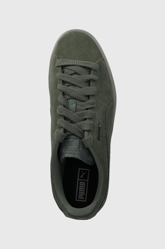 Semišové tenisky Puma Suede Lux zelená 395736
