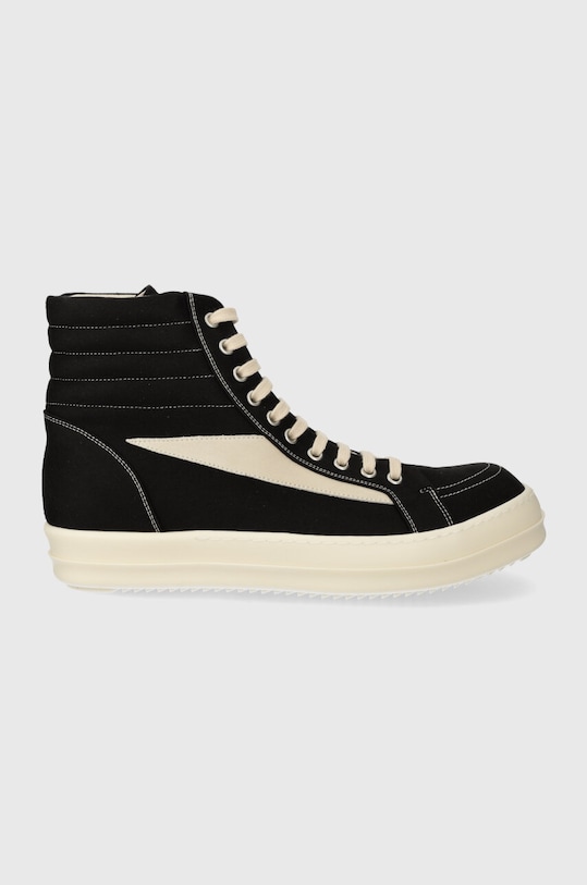 Rick Owens trainers Woven Shoes Vintage High Sneaks textile black DU01D1810.NDKLVS.911
