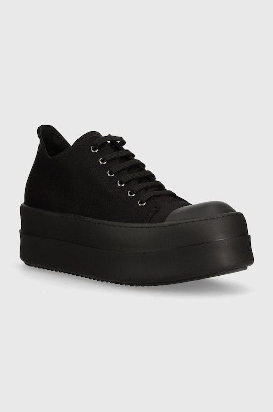 Rick Owens plimsolls Woven Shoes Double Bumper Low Sneaks synthetic black DU01D1832.NDK.999