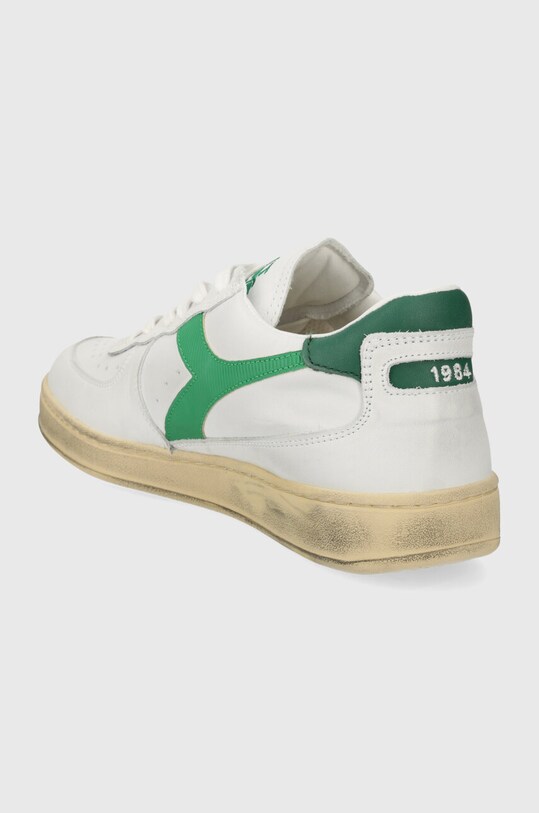 Scarpe Diadora sneakers in pelle MI Basket Low Used 201.179043.C6834 bianco