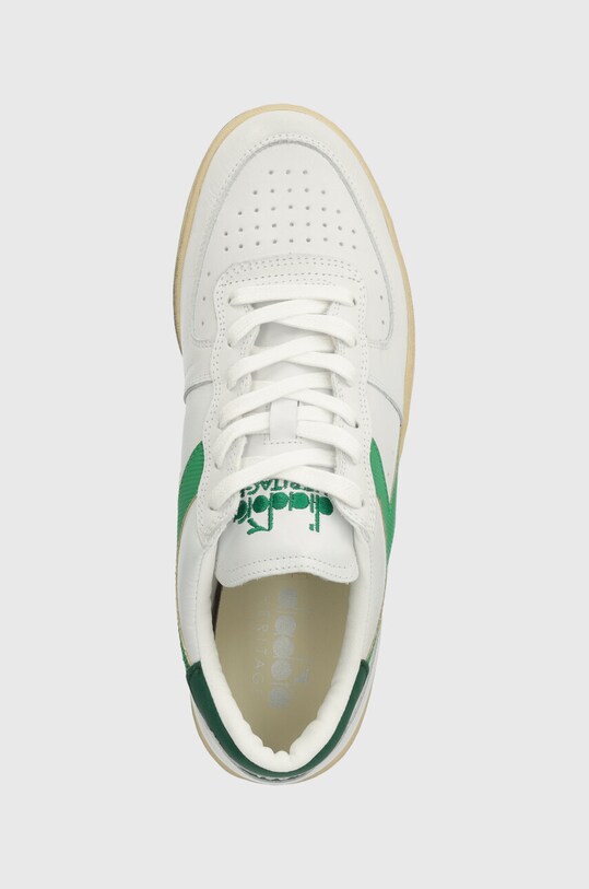 Diadora sneakers in pelle MI Basket Low Used bianco 201.179043.C6834