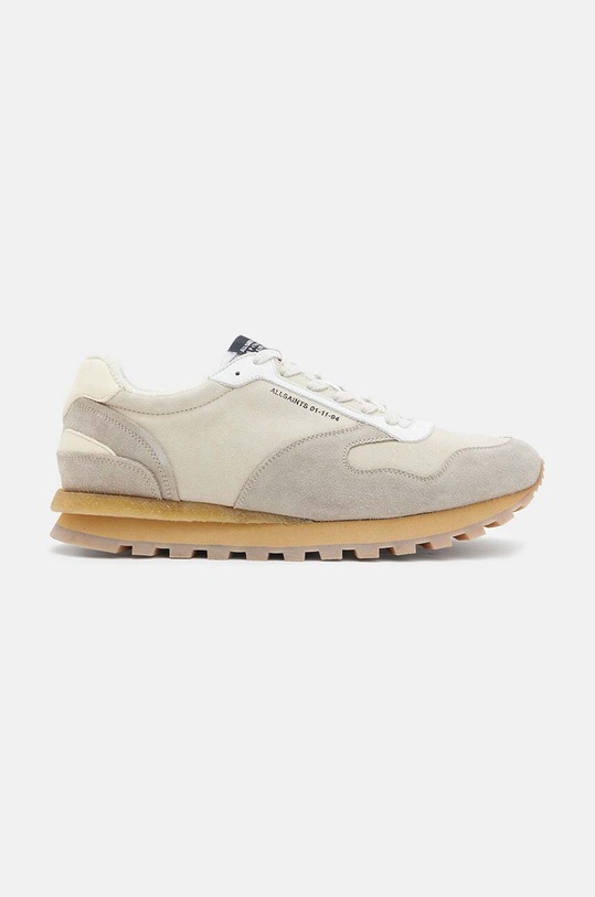 AllSaints sneakers din piele RIMINI mic de statură bej MF717X
