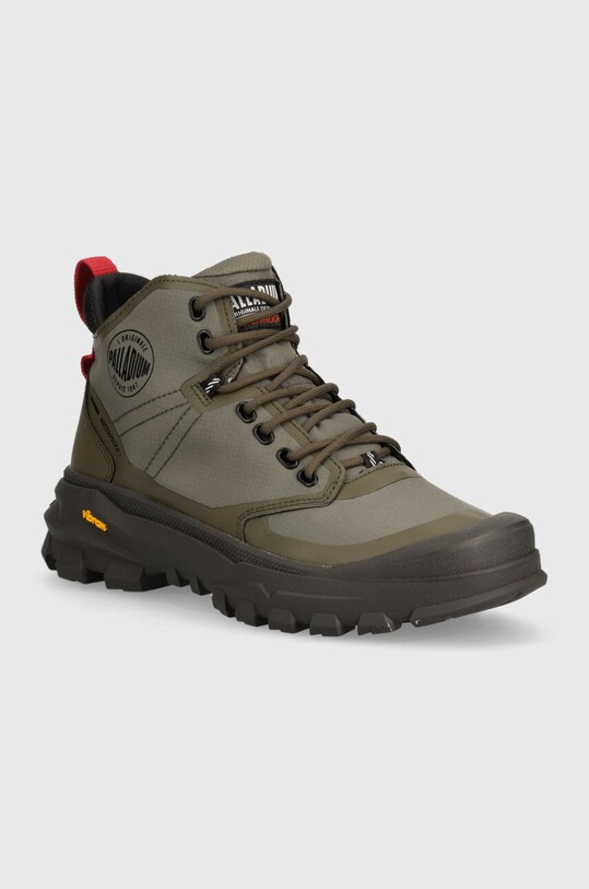 Palladium buty wysokie PALLARIDER MID WP+ tekstylny zielony 79108.309.M