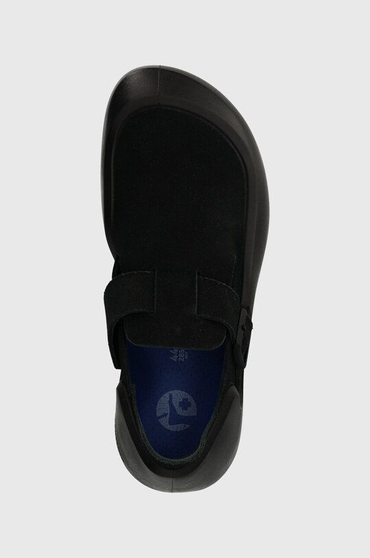Туфли на низком ходу из нубука Birkenstock Reykjavik чёрный 1027471