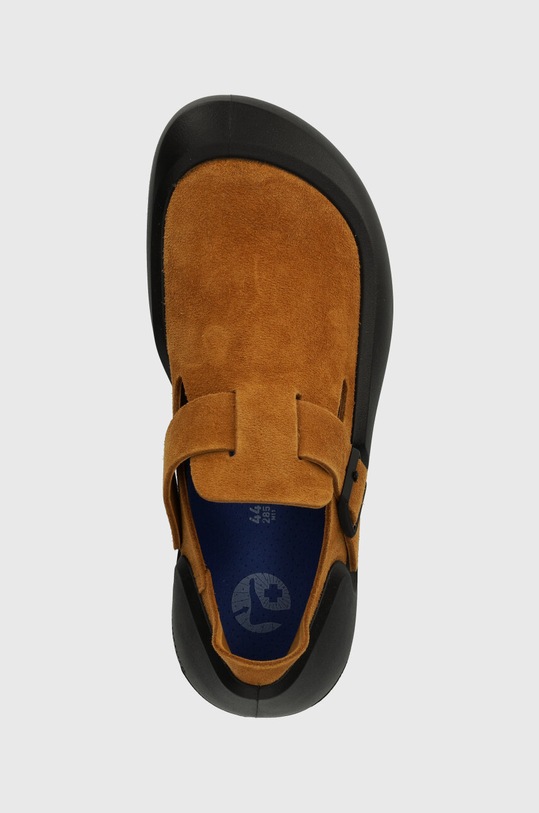 Birkenstock półbuty skórzane Reykjavik brązowy 1027340