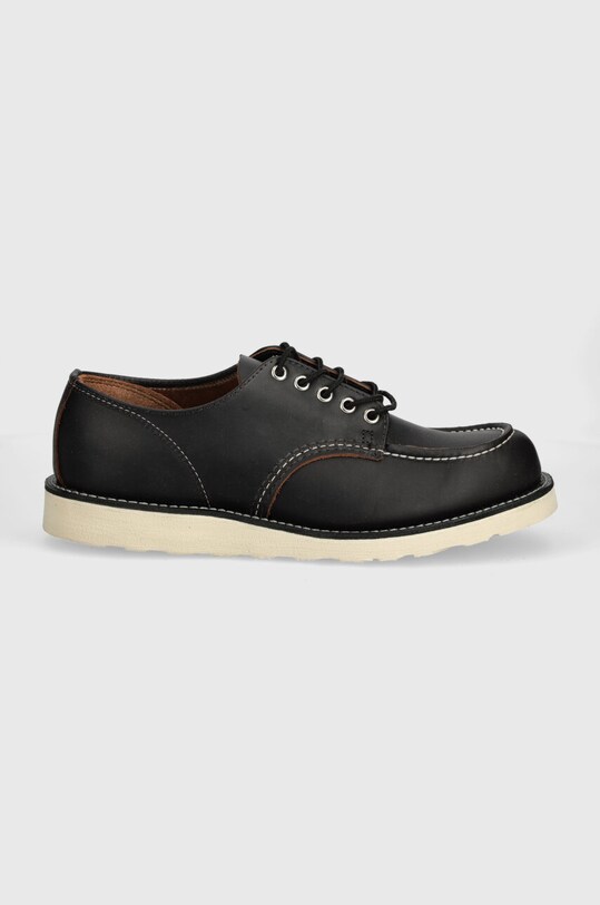 Δερμάτινα κλειστά παπούτσια Red Wing Shop Moc Oxford 8090 μαύρο SS24