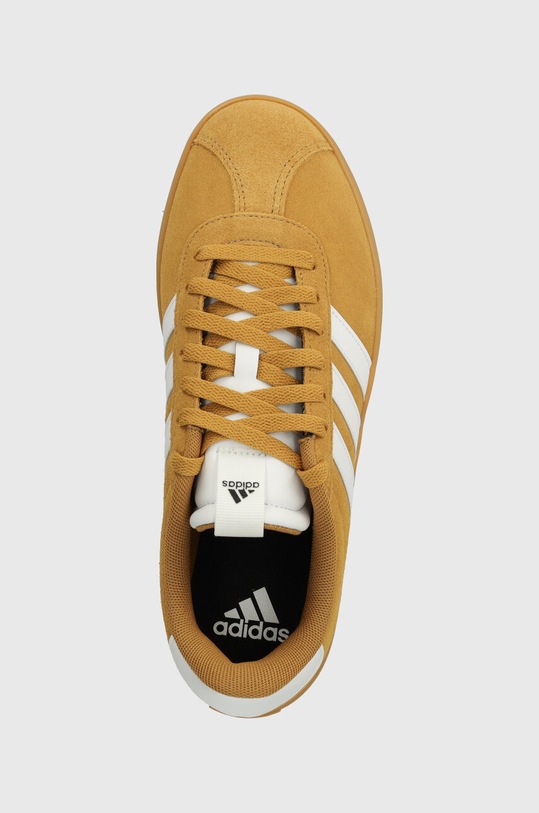adidas sneakersy zamszowe VL COURT 3.0 żółty ID9183