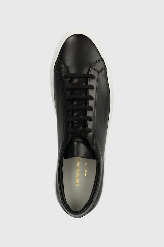 Kožne tenisice AAPE Achilles Low White Sole crna 1658.7547