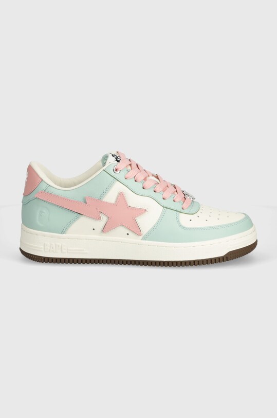 Kožené tenisky A Bathing Ape Bape Sta #4 M1 1J30191011 tyrkysová SS24