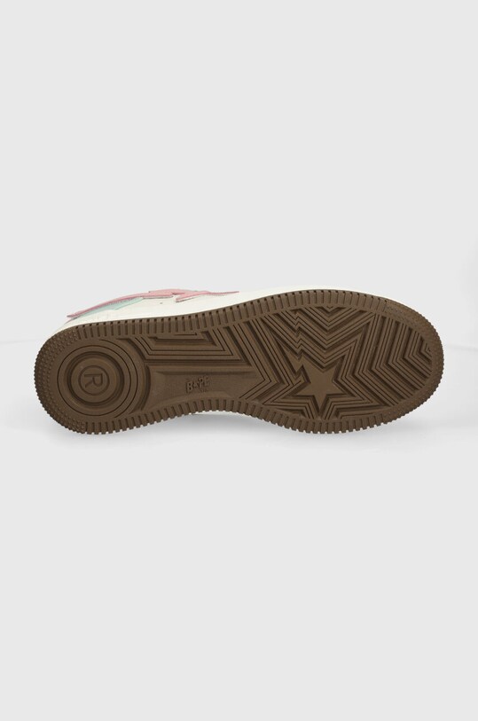 Кожаные кроссовки A Bathing Ape Bape Sta #4 M1 1J30191011 бирюзовый