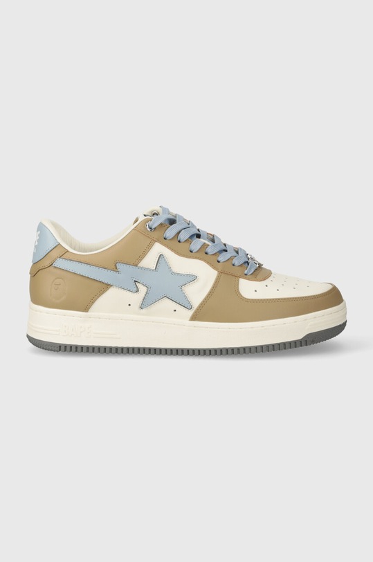 Kožené tenisky A Bathing Ape Bape Sta #4 M1 1J30191011 béžová SS24