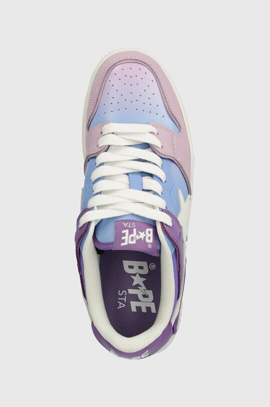 Kožne tenisice A Bathing Ape Bape Sk8 Sta #1 M1 ljubičasta 1J30191023
