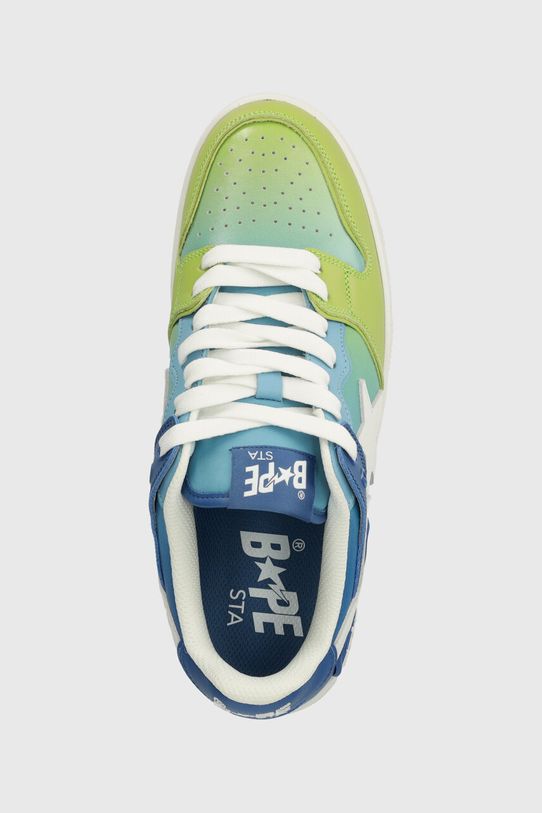 Шкіряні кросівки A Bathing Ape Bape Sk8 Sta #1 M1 блакитний 1J30191023