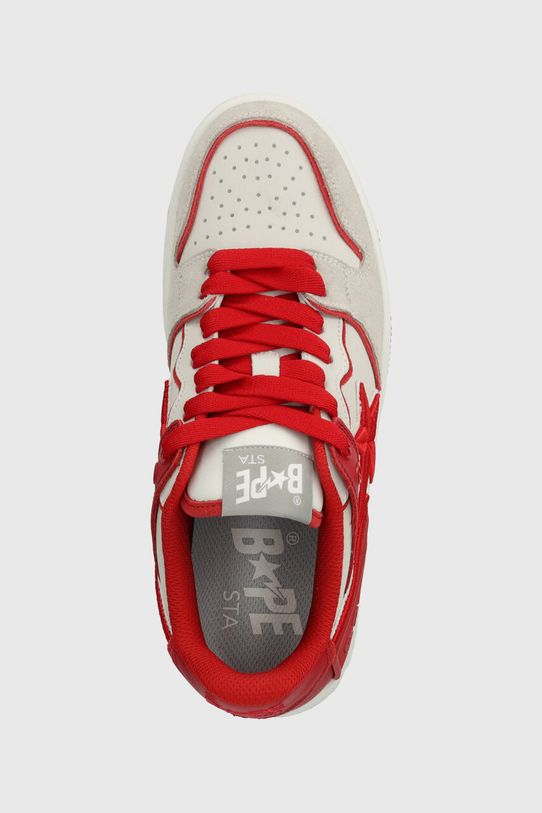 Δερμάτινα αθλητικά παπούτσια A Bathing Ape Bape Sk8 Sta #5 M2 κόκκινο 1K30191312
