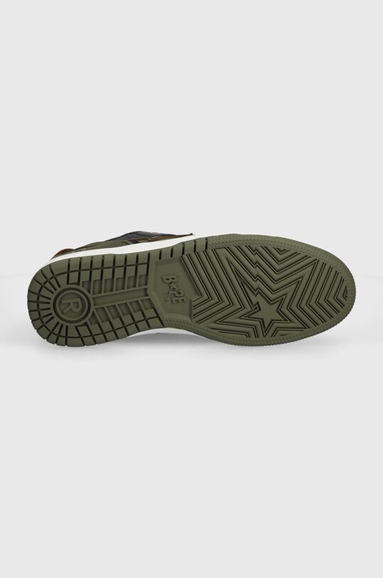 Kožne tenisice A Bathing Ape Bape Sk8 Sta #6 M2 1K30191313 zelena