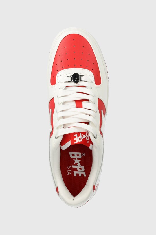 Kožené tenisky A Bathing Ape Bape Sta #6 M2 červená 1K30191328