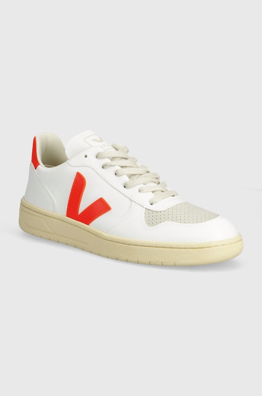 Veja sneakersy V-10 imitacja skóry licowej biały VX0703152B
