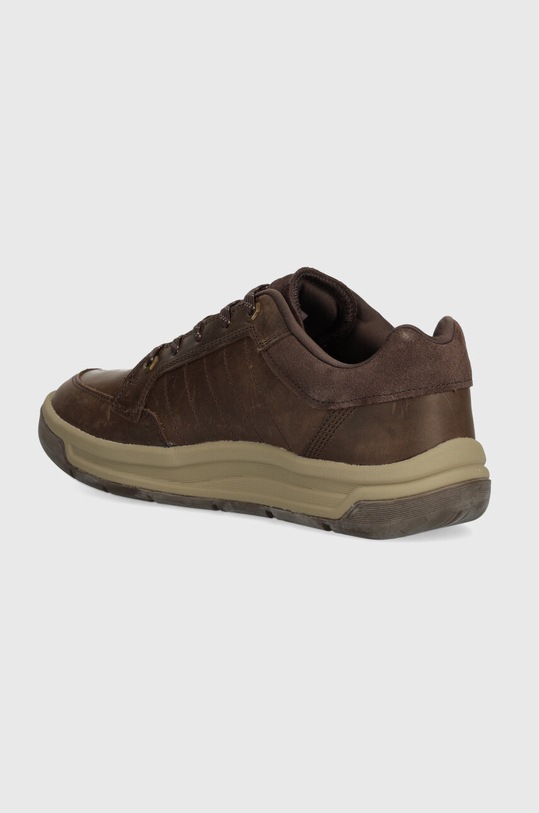 Boty Kožené sneakers boty Caterpillar APA CUSH P725846 hnědá