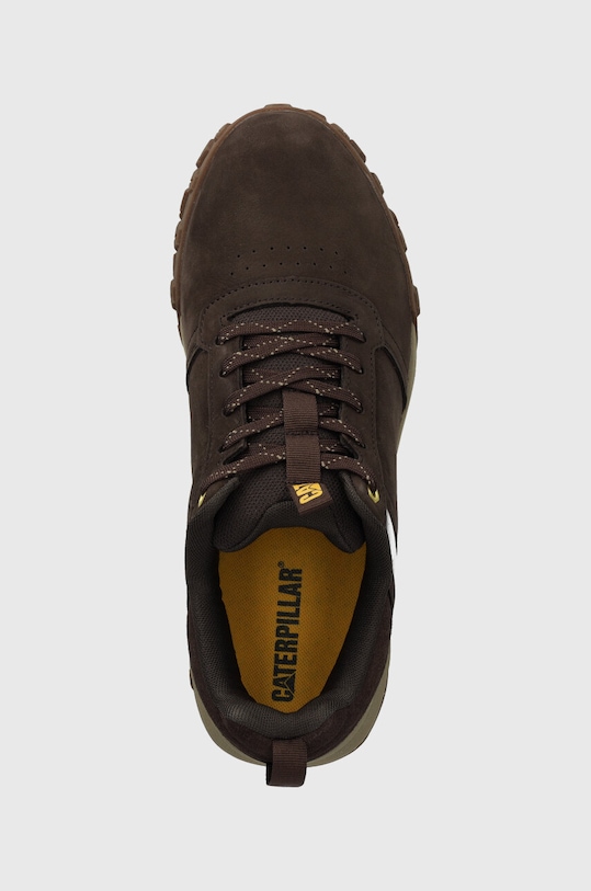 CAT Footwear adidași din nubuc HEX CUSH LO maro P726016