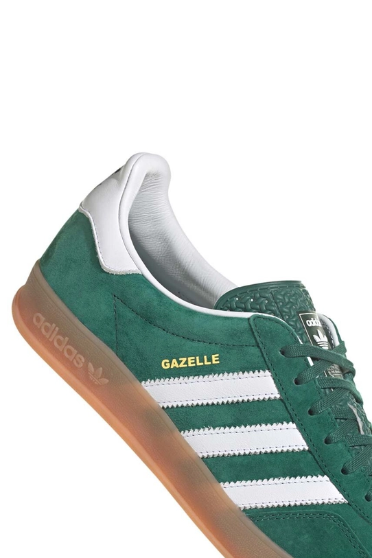 Σουέτ αθλητικά παπούτσια adidas Originals Gazelle Indoor IG1596 πράσινο