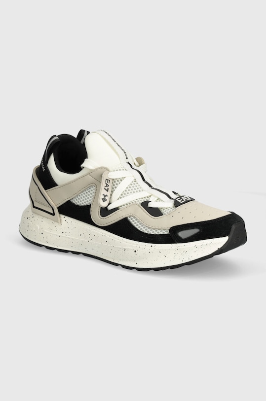 EA7 Emporio Armani sneakersy skóra zamszowa beżowy XK372.X8X170.T650