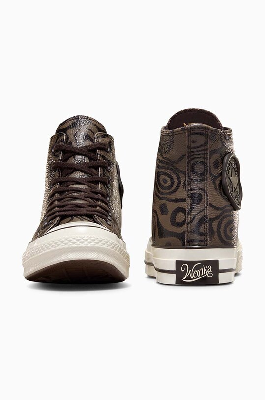 Scarpe Converse scarpe da ginnastica in pelle Converse x Wonka Chuck 70 Chocolate Swirl A08151C marrone