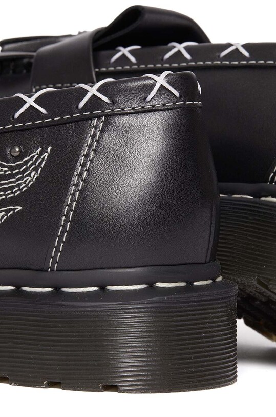 Dr. Martens mokasyny skórzane Adrian Gothic Americana czarny DM31626001