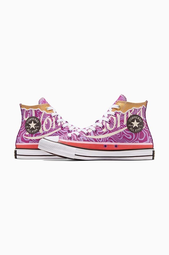 Converse sportcipő Converse x Wonka Chuck Taylor All Star Swirl A08154C lila