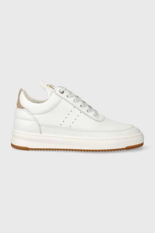 Filling Pieces sneakersy skórzane Low Top Bianco Planet friendly biały 10127791921