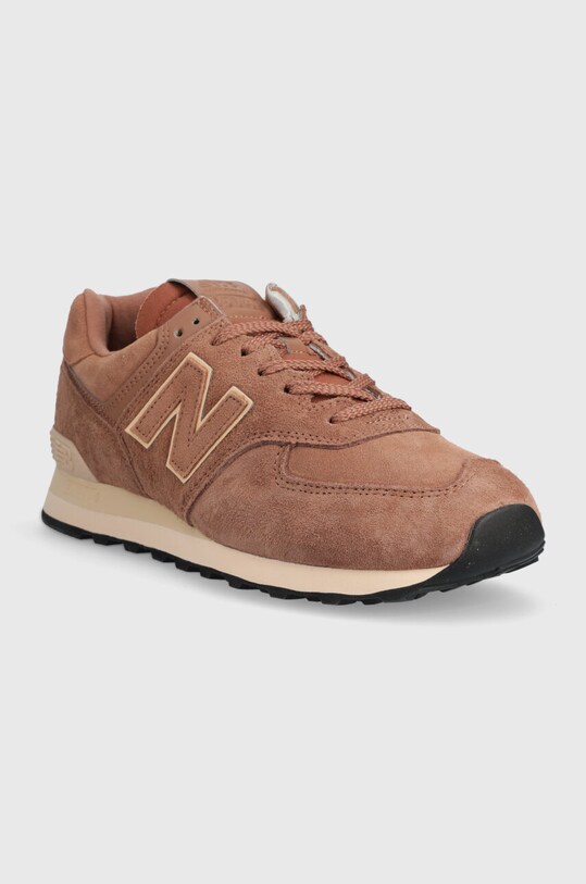 New Balance suede sneakers 574 U574LWG brown SS24