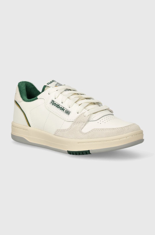 Кожаные кроссовки Reebok Classic плоская бежевый 100074468
