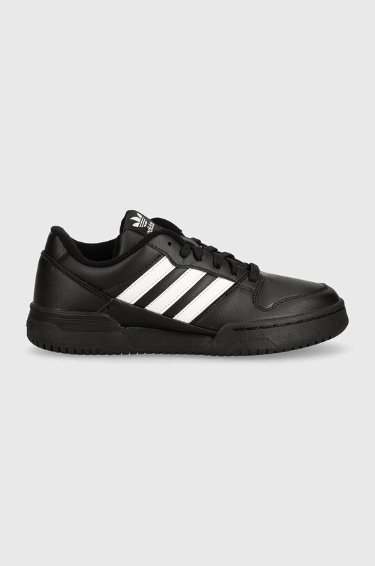 Шкіряні кросівки adidas Originals Team Court 2 STR ID6630 чорний AW24