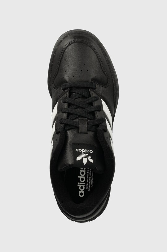 Шкіряні кросівки adidas Originals Team Court 2 STR чорний ID6630