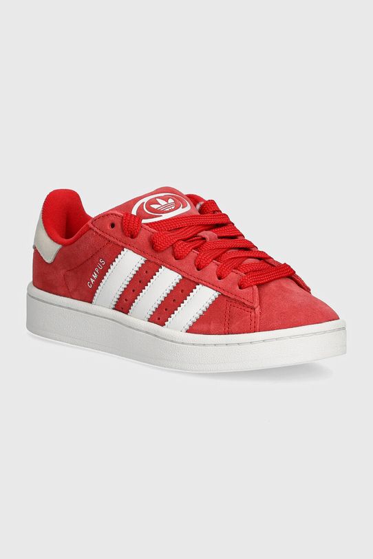 adidas Originals sneakers din piele Campus 00s J piele întoarsă rosu IG1230