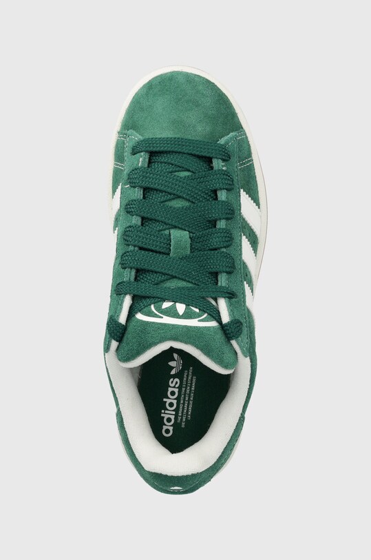 Замшеві кросівки adidas Originals Campus 00s J зелений IH7492
