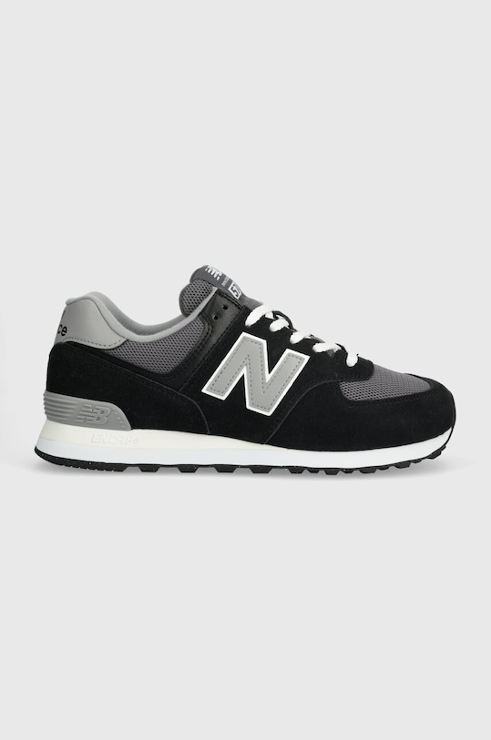 New Balance sneakers 574 piele întoarsă negru U574TWE