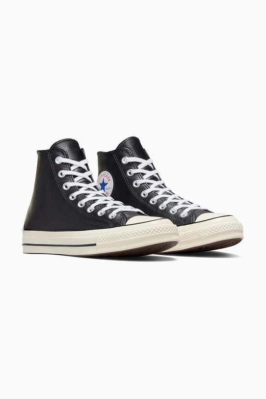 Δερμάτινα ελαφριά παπούτσια Converse Chuck 70 HI A07200C μαύρο SS24