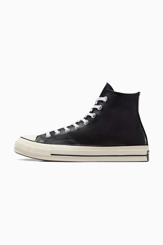 Кожени кецове Converse Chuck 70 HI черен A07200C