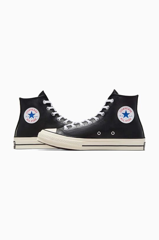Kožne tenisice Converse Chuck 70 HI A07200C crna
