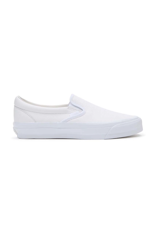 Δερμάτινα ελαφριά παπούτσια Vans Premium Standards Slip-On Reissue 98 φλατ λευκό VN000CSEWWW1