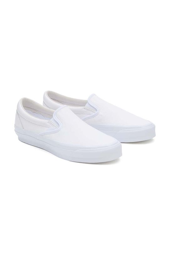 Кожени кецове Vans Premium Standards Slip-On Reissue 98 VN000CSEWWW1 бял SS24