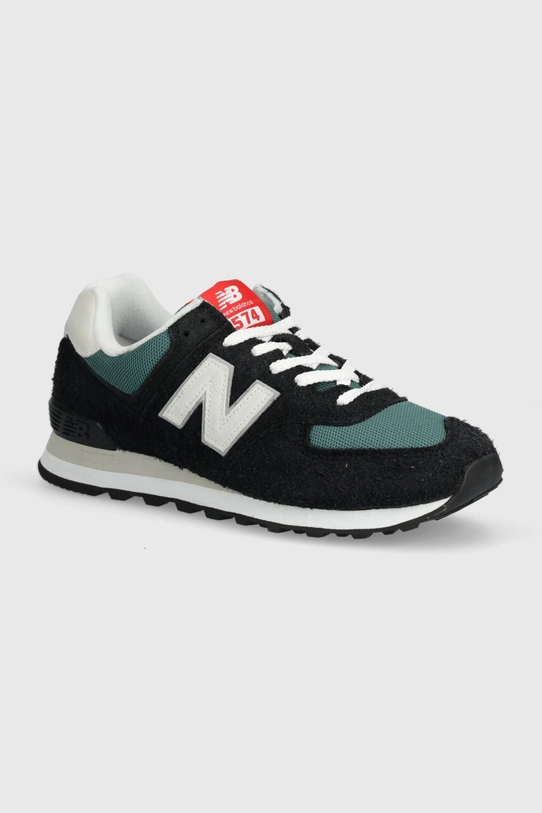 Αθλητικά New Balance 574 δέρμα σαμουά μαύρο U574MGH