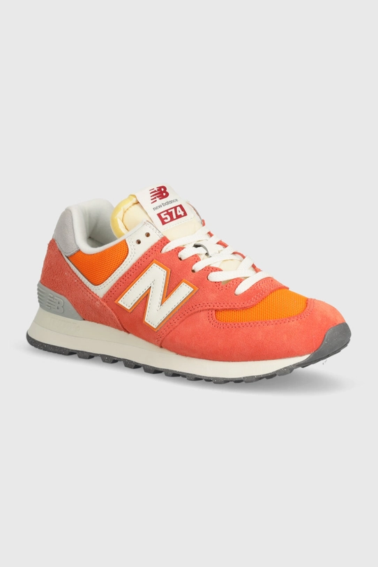 Αθλητικά New Balance 574 δέρμα σαμουά πορτοκαλί U574RCB